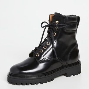 Isabel Marant Black Campa combat boots